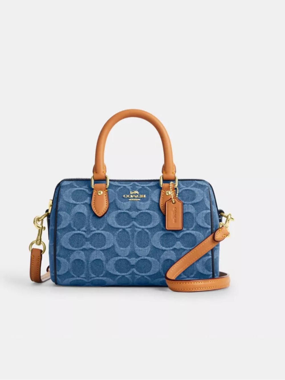Coach - Mini Rowan Crossbody Bag in Signature Denim